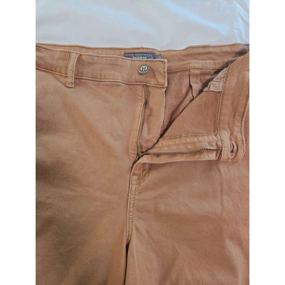 Torrid Feel the Fit Wide-leg Pants Camel Tan Plus Size 20 - Picture 3 of 7